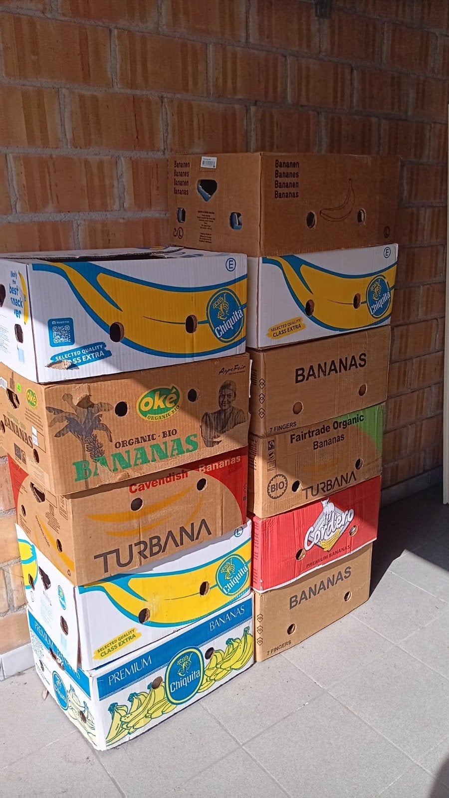 GRATIS Bananendozen, Enlèvement