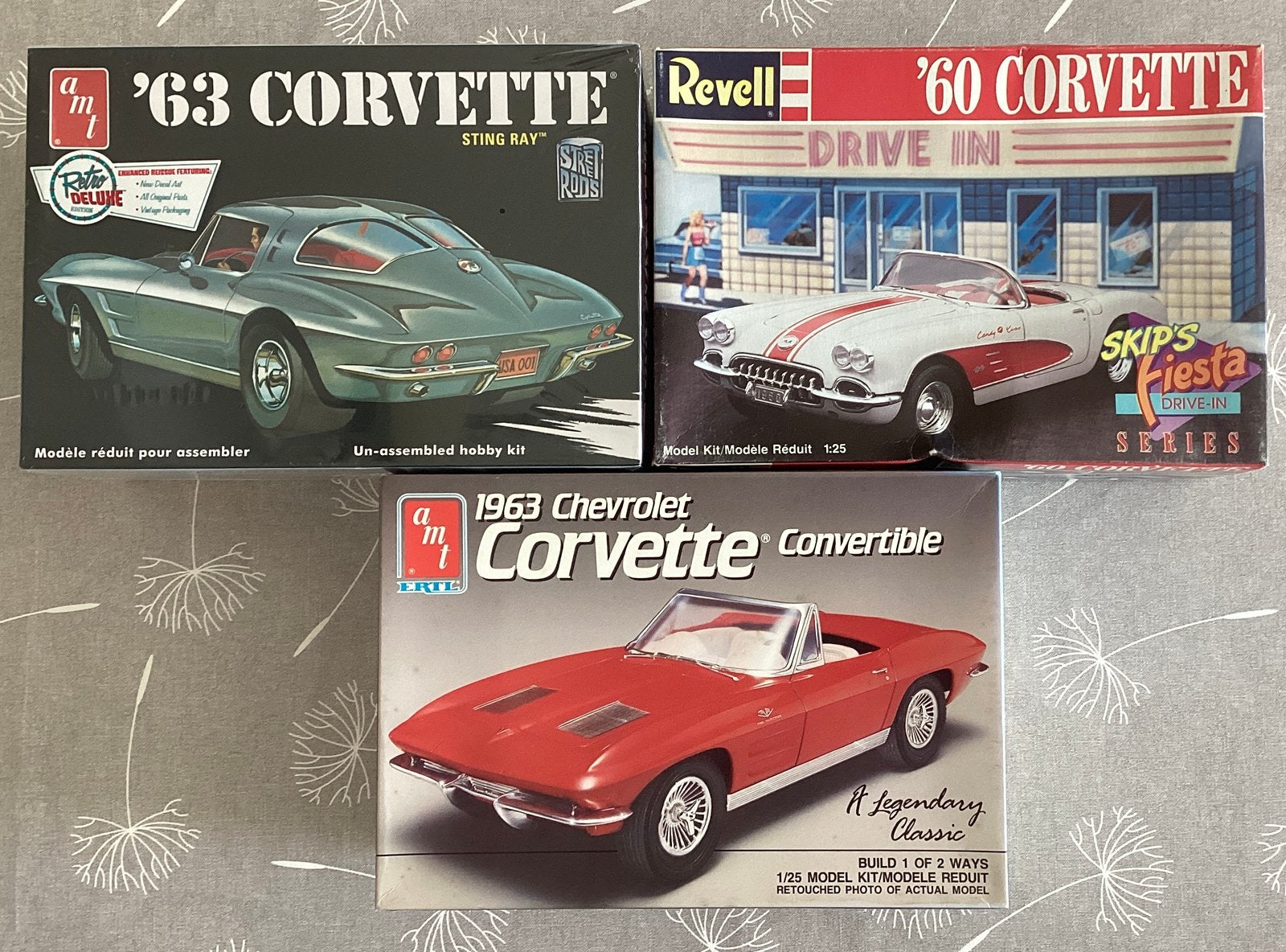 Chevrolet Corvette modelbouw kits, Hobby en Vrije tijd, Modelbouw | Auto's en Voertuigen, Ophalen of Verzenden, Zo goed als nieuw