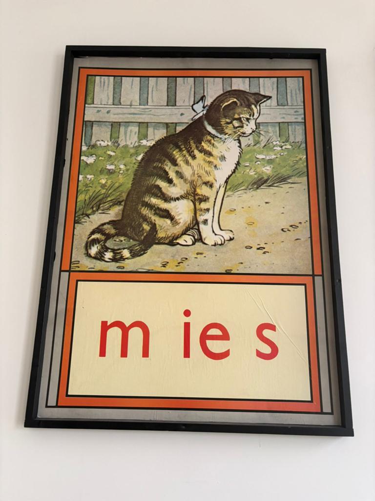 Aap Noot Mies schoolplaten / posters 85x115cm, Antiek en Kunst, Antiek | Schoolplaten, Ophalen