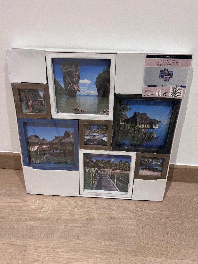 Foto kader, Moderne, Enlèvement, Bois, Blanc