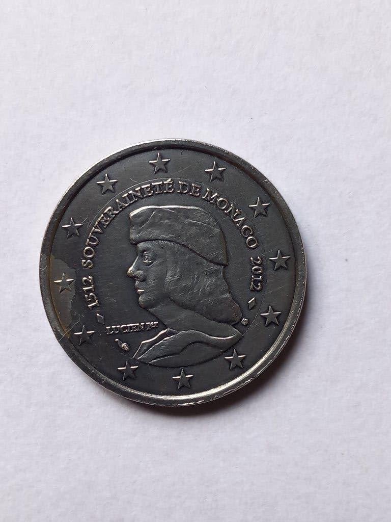 Lucien I Grimaldi 2 euro, Postzegels en Munten, Ophalen of Verzenden, Monaco, 2 euro, Losse munt