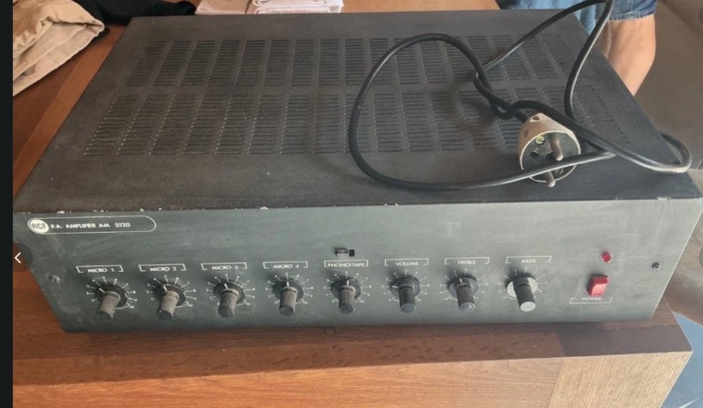 Vintage versterker RCF, Ophalen, Gebruikt, Overige systemen, Overige merken