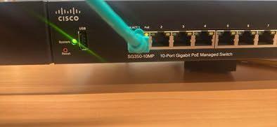 Cisco sg350-10mp switch gigabit 10, Ophalen, Zo goed als nieuw