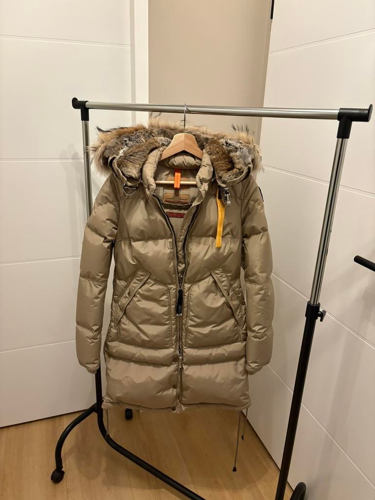 Originele parajumpers long bear jas, beige, maat XS z.g.a.n., Ophalen of Verzenden, Zo goed als nieuw, Maat 34 (XS) of kleiner