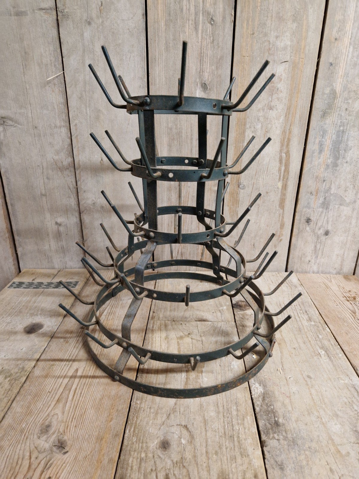 Franse Vintage Flessenhouder/droger, Antiek en Kunst, Ophalen