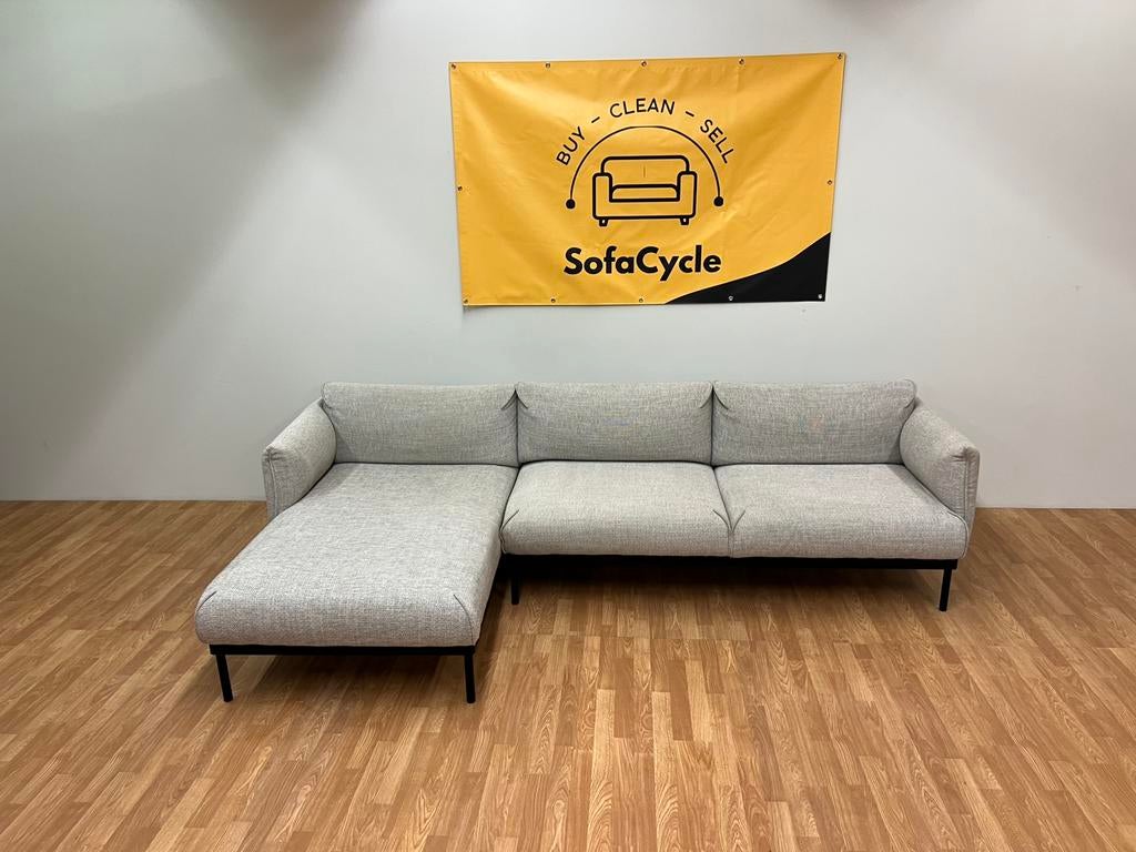 Grijze Zetel SofaCycle - Levering - Gereinigd, Ophalen of Verzenden, Zo goed als nieuw