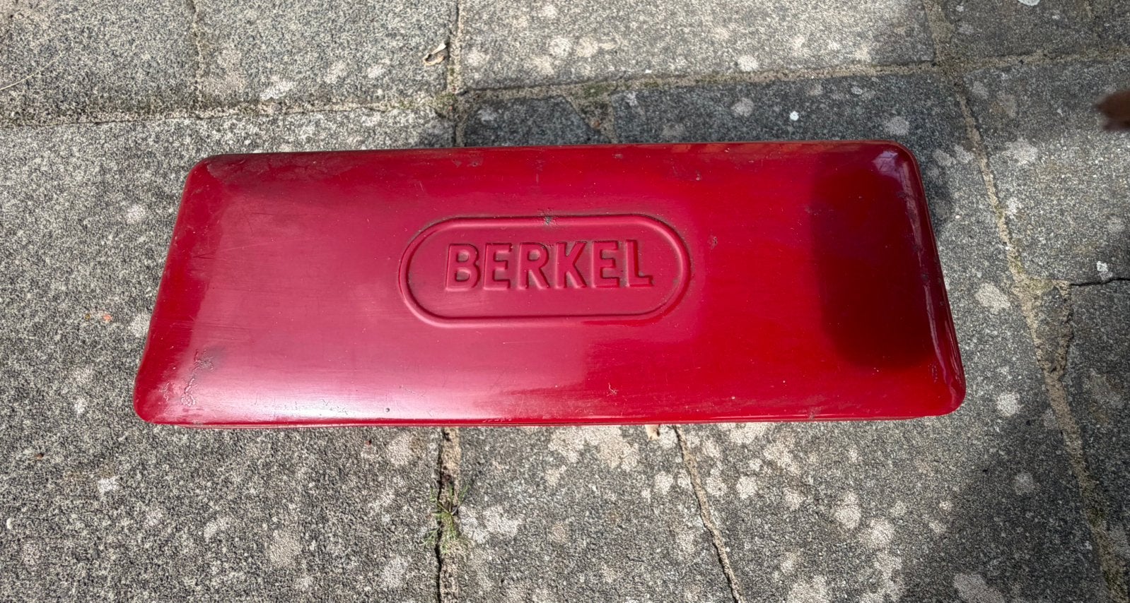 Vintage Berkel blik, Verzamelen, Ophalen, Gebruikt