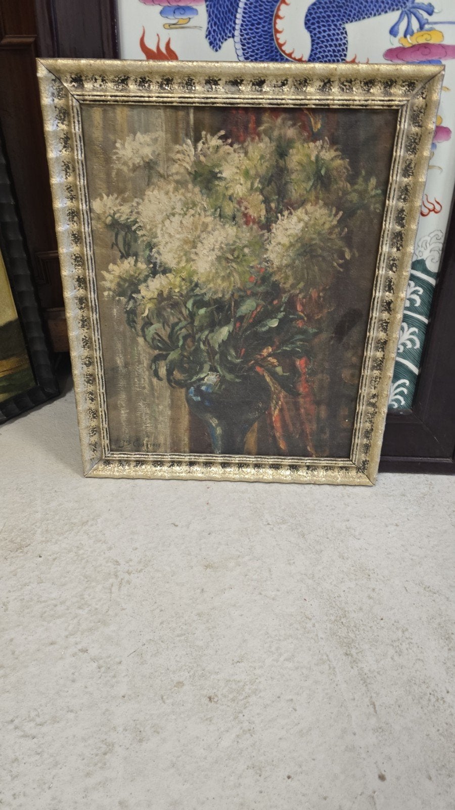 peinture (ancienne) Jos Courtois, Peinture à l'huile, Signé, Enlèvement, Toile