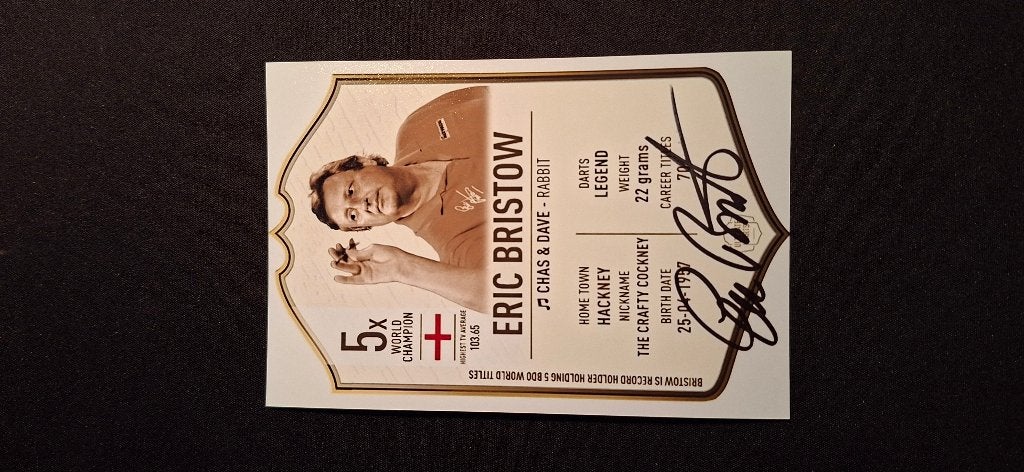 Photo dédicacée (impression) ; Eric Bristow # Darts, Enlèvement ou Envoi, Neuf, Autres types