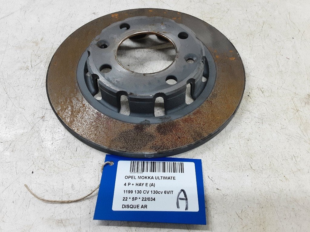 FREIN DISQUE ARRIÈRE Opel Mokka (01-2020/-), Opel, Opel Automobile GmbH, Utilisé, Kontakt-opel@opel.com
