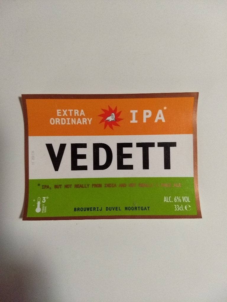 Vedett - bieretiket, Enlèvement ou Envoi, Neuf, Autres types, Autres marques