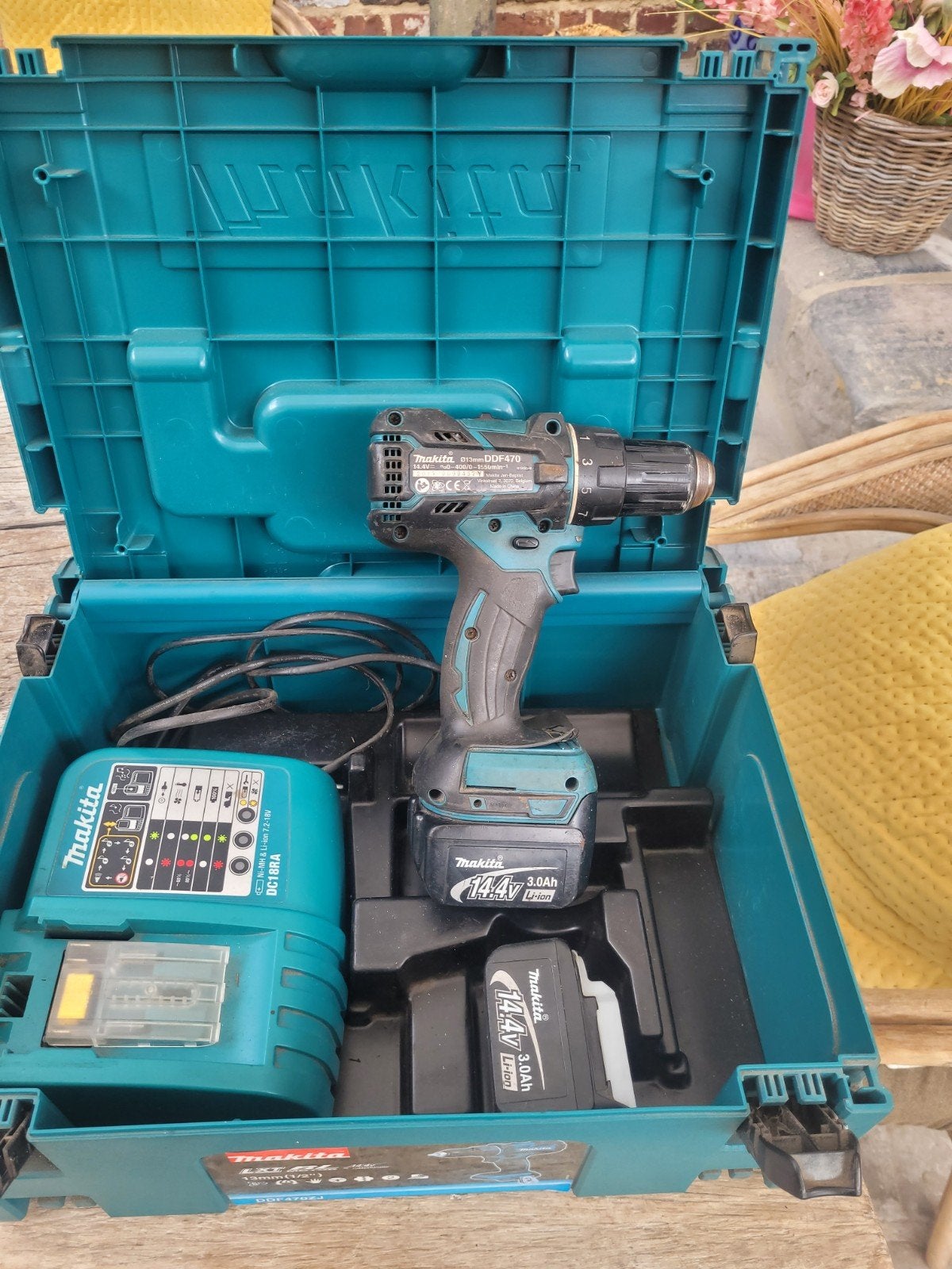 Makita DDF 470 boormachine, Ophalen, Boormachine