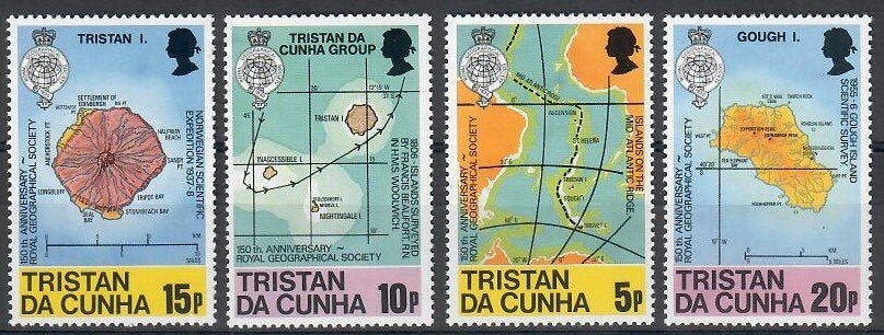 Tristan da Cunha yvertnrs 281/84 postfris, Timbres & Monnaies, Timbres | Timbres thématiques, Enlèvement ou Envoi, Non oblitéré