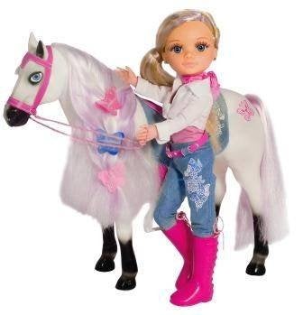Popje Nancy met paard, Enfants & Bébés, Jouets | Poupées, Comme neuf, Enlèvement ou Envoi
