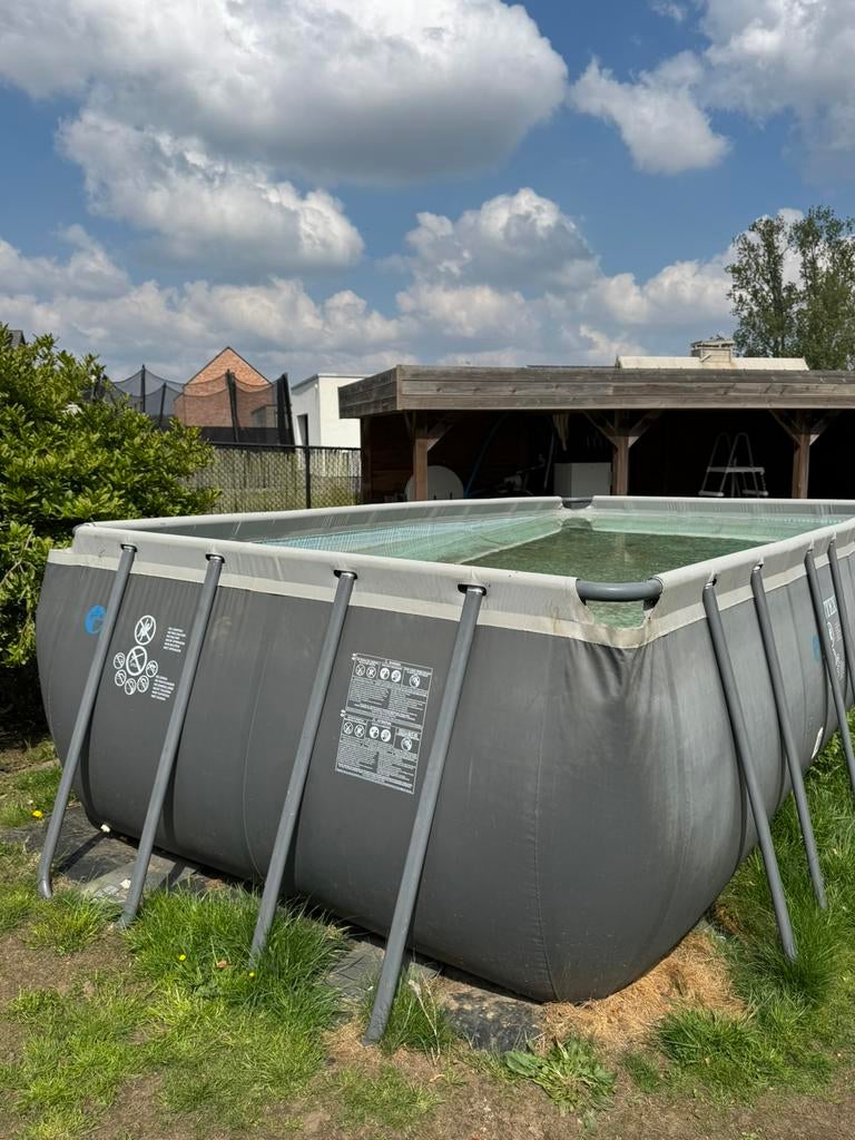 Complete zwembadset met warmtepomp – klaar voor gebruik ️, Tuin en Terras, Ophalen, Gebruikt, Opzetzwembad