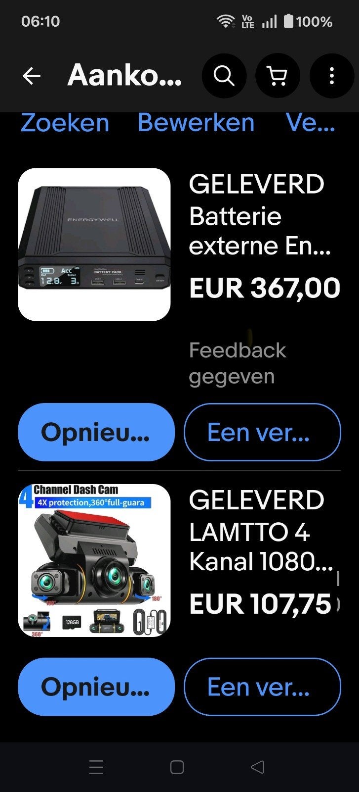 speciale auto baterij voor dashcam nieuwe dachcam krijg gr, Autos : Divers, Enlèvement