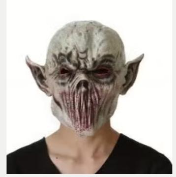 Masque intégral biochimique en latex Vampire Horror Zombie