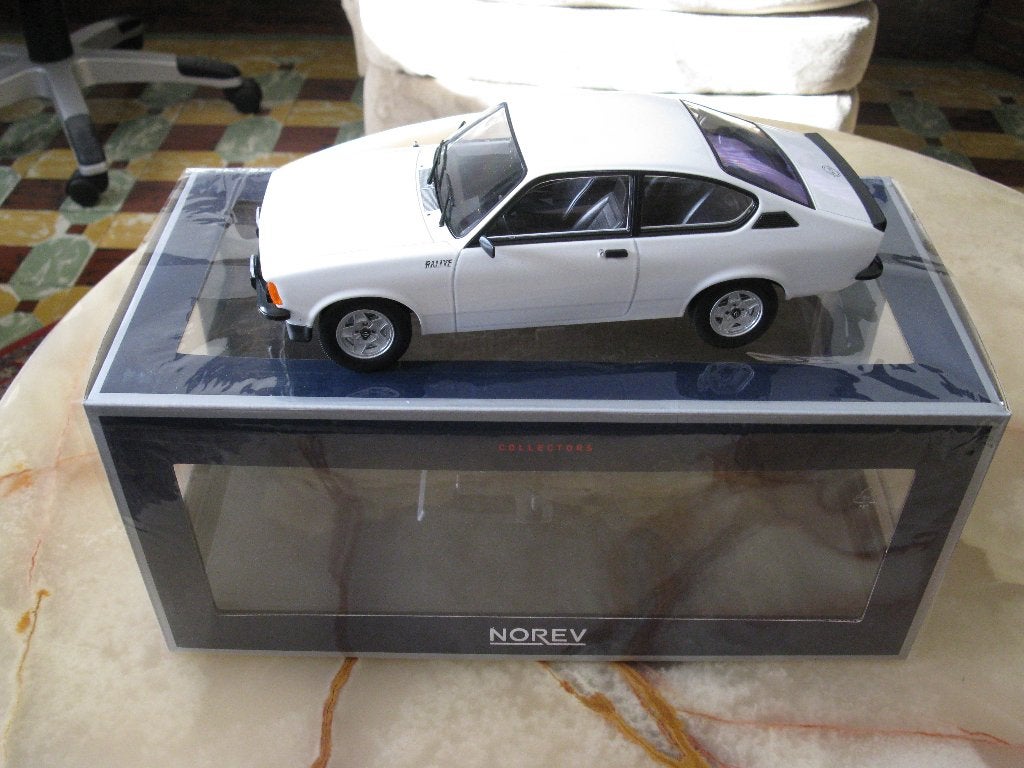 Opel Kadett C Coupé Rallye 2.0 E 1/18 Norev Blanche, Enlèvement ou Envoi, Neuf, Voiture, Norev