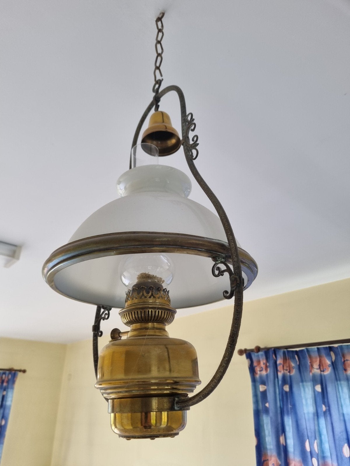 olielamp in koper, Ophalen of Verzenden