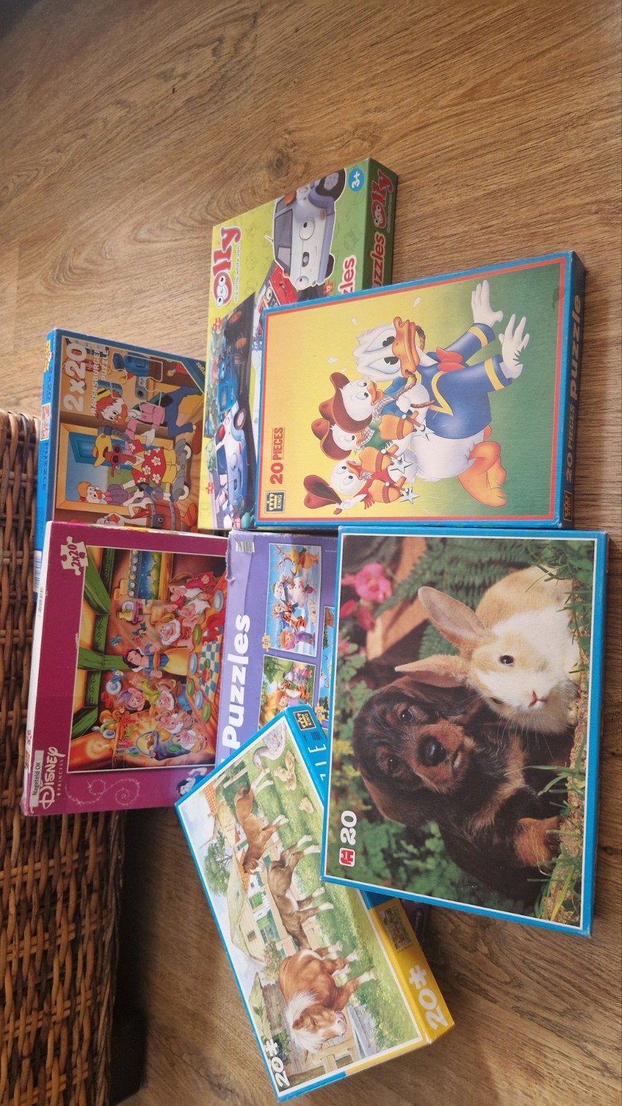 groot pakket kinderpuzzels, Ophalen, Gebruikt, 2 tot 4 jaar