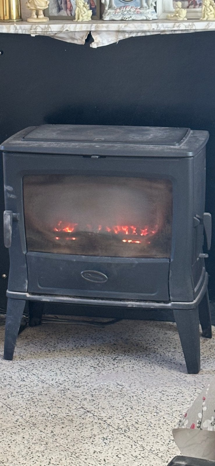 Dovre kolen houtkachel /vintage Peeters Vilvoorde en Campina, Ophalen, Gebruikt, Hout, Houtkachel