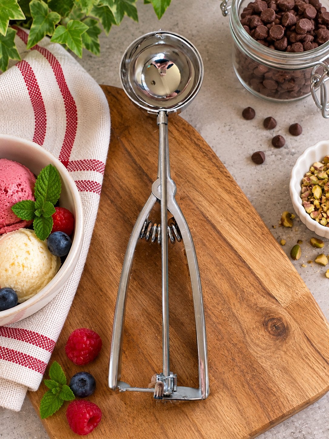 cuillère à glace professionnelle Effepi inox 18/10, Enlèvement ou Envoi, Comme neuf