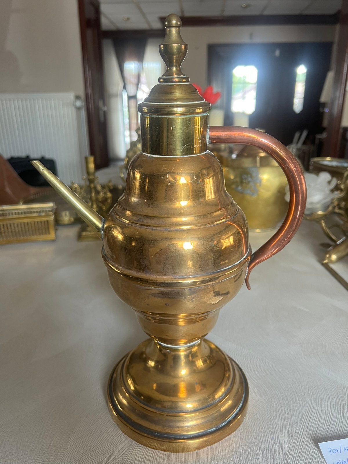 Cruche en cuivre/laiton - modèle lampe à huile, Enlèvement, Cuivre