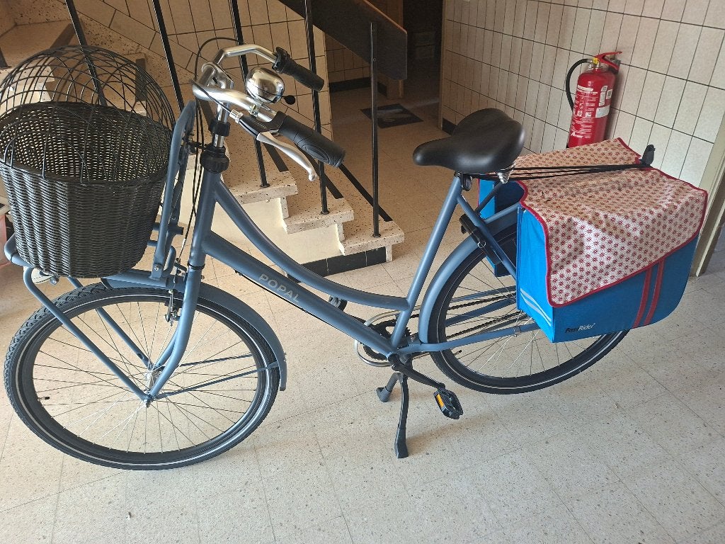 Fiets blauw, Terugtraprem, 53 tot 56 cm, Versnellingen, Zo goed als nieuw