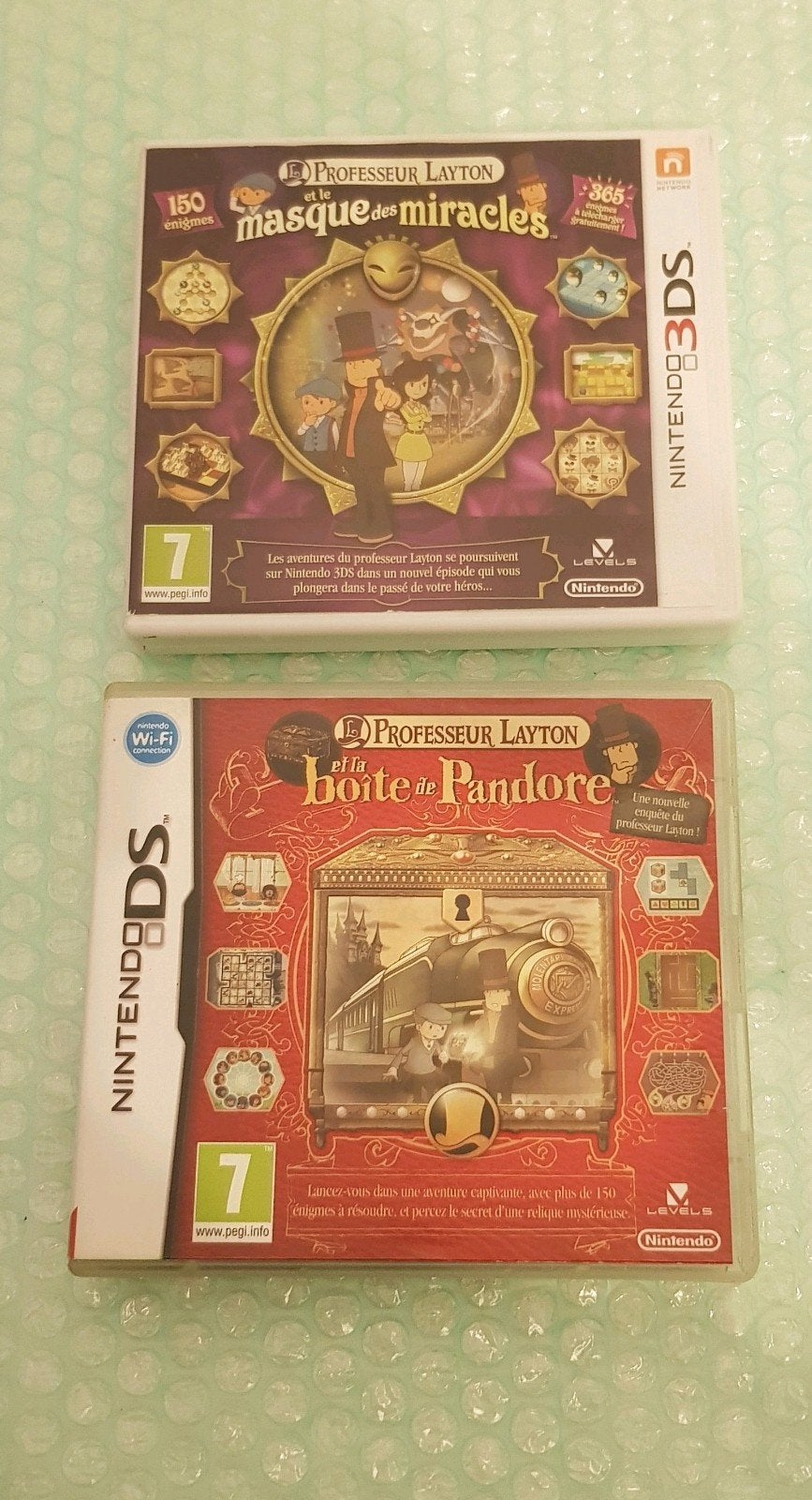 Lot 2 jeux Professeur layton 3ds et ds, Enlèvement ou Envoi