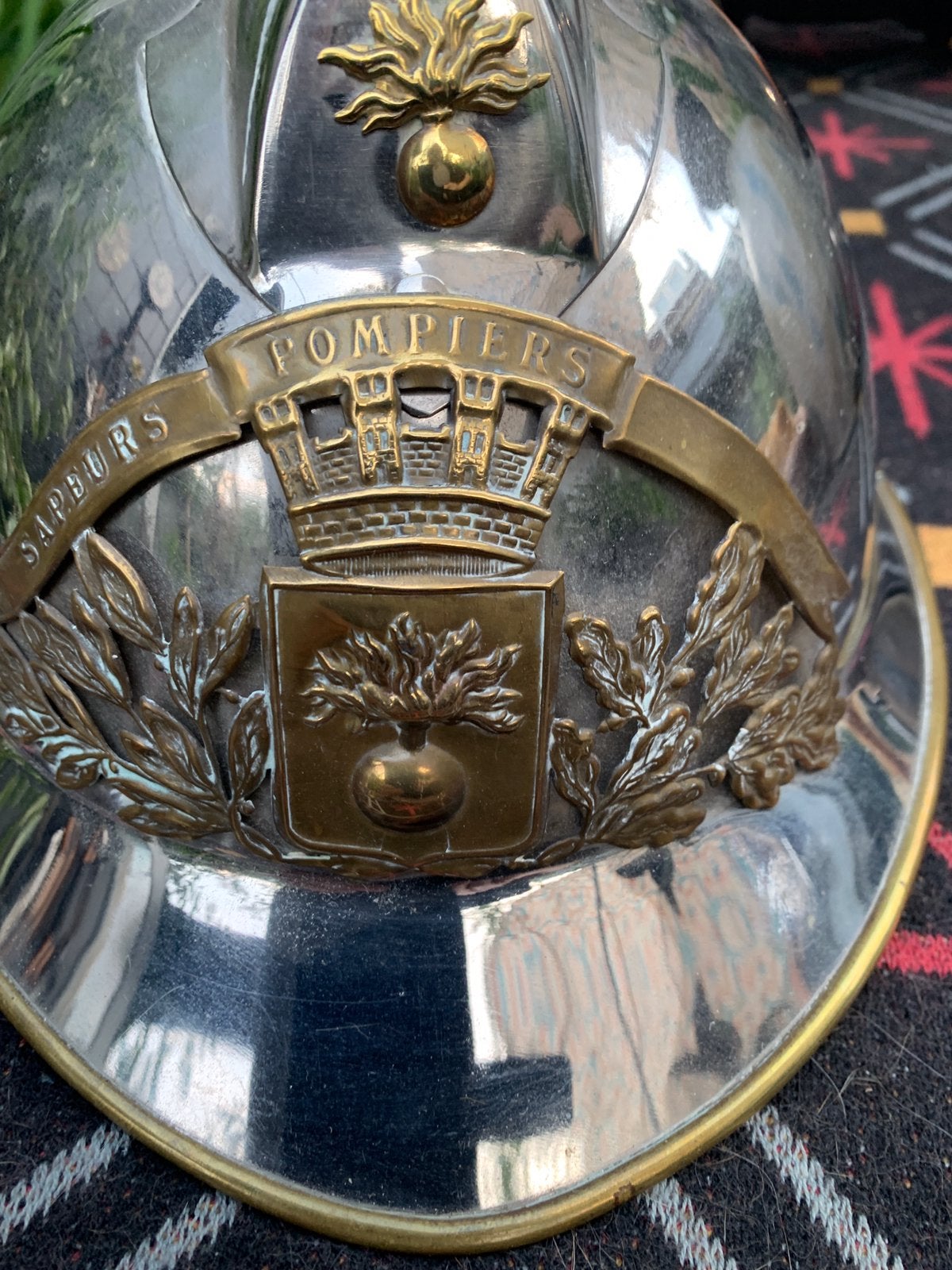 Pompier casque français 1933, Enlèvement ou Envoi, Autres, Casque ou Béret