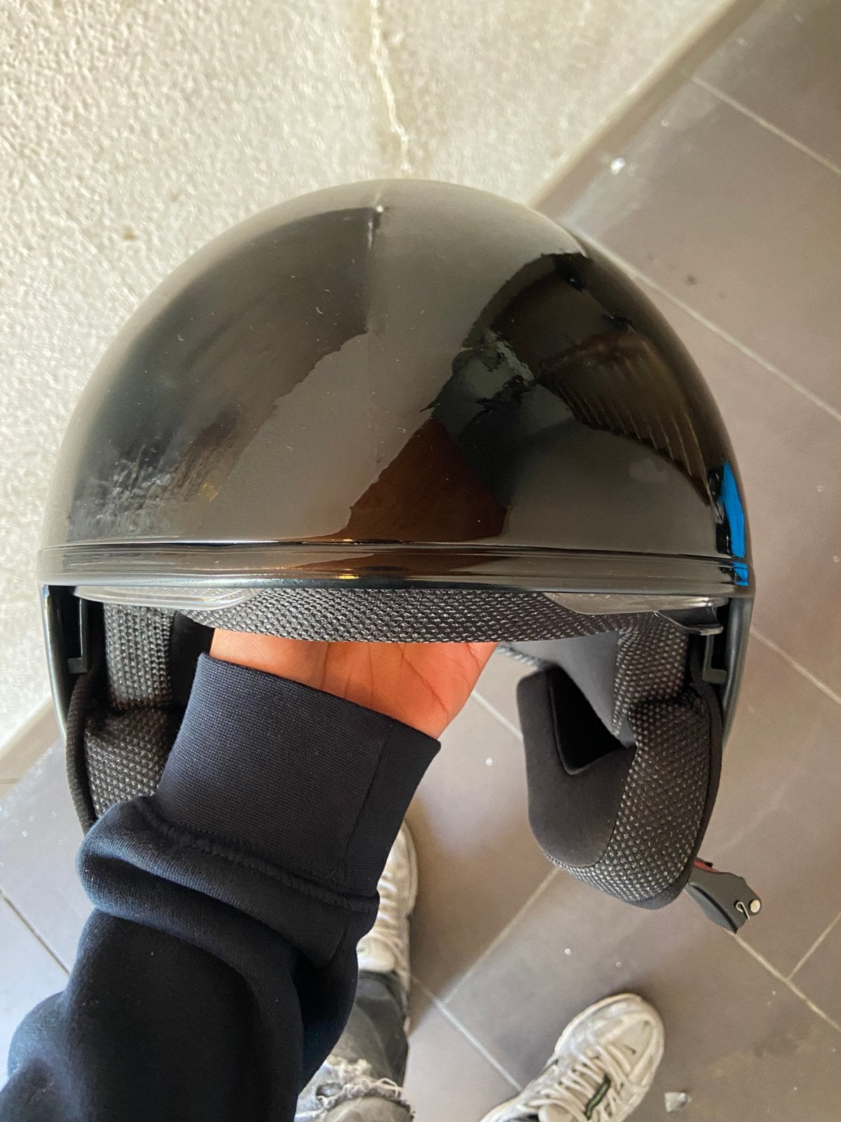 Scooter helm, Enlèvement, Utilisé