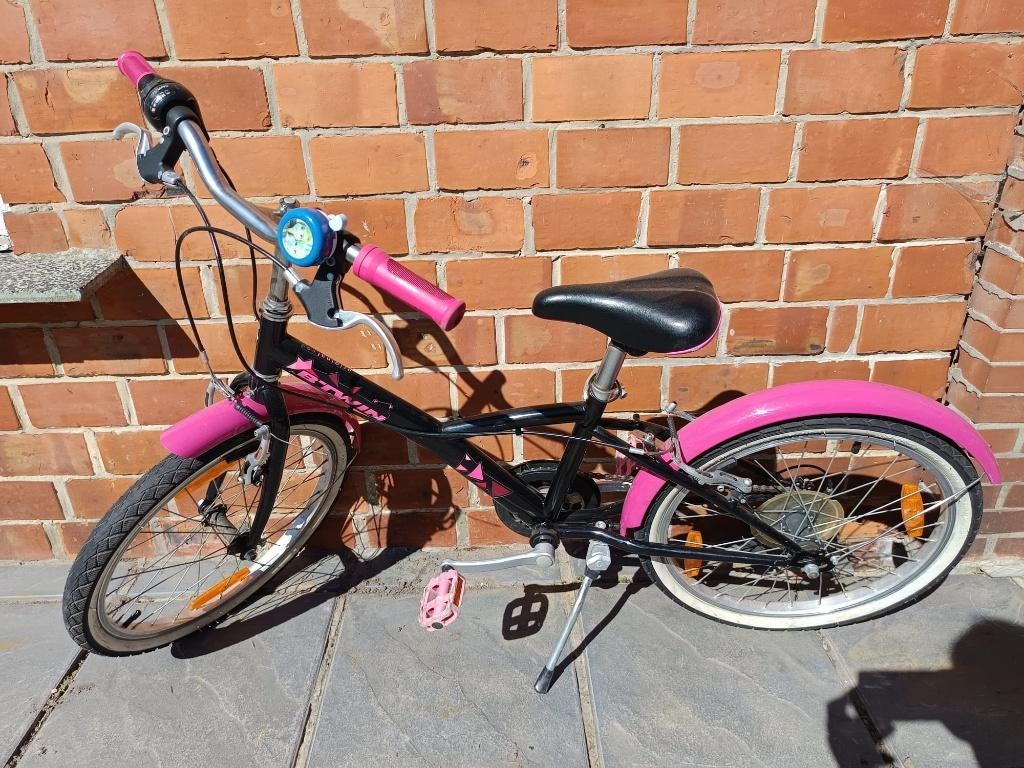 kinderfiets meisjes Decathlon goede staat, Ophalen, B-twin, Schijfrem, 16 tot 20 inch