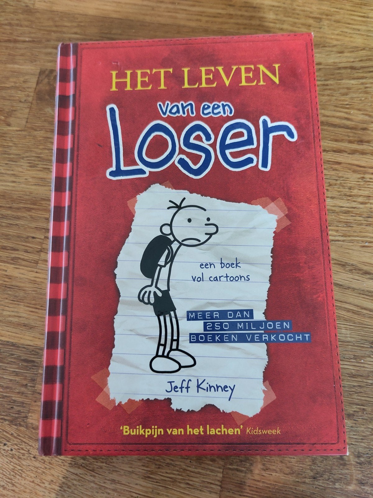 Het leven van een loser - Jeff Kinney - hardcover, Livres, Humour, Enlèvement ou Envoi, Comme neuf, Jeff Kinney, Cartoons ou Dessins humoristiques