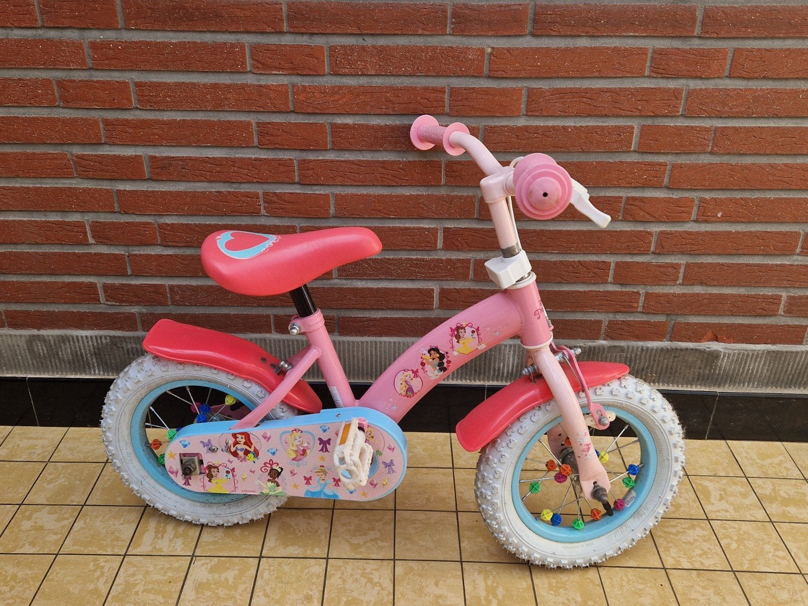 Volare meisjes fiets Disney Princess 12 inch, Fietsen en Brommers, Ophalen