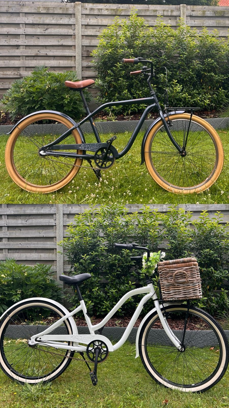 2 Beach Cruisers B’twn (dames & heren stadsfiets), Fietsen en Brommers, Fietsen | Cruisers en Lowriders, Zo goed als nieuw, Dames