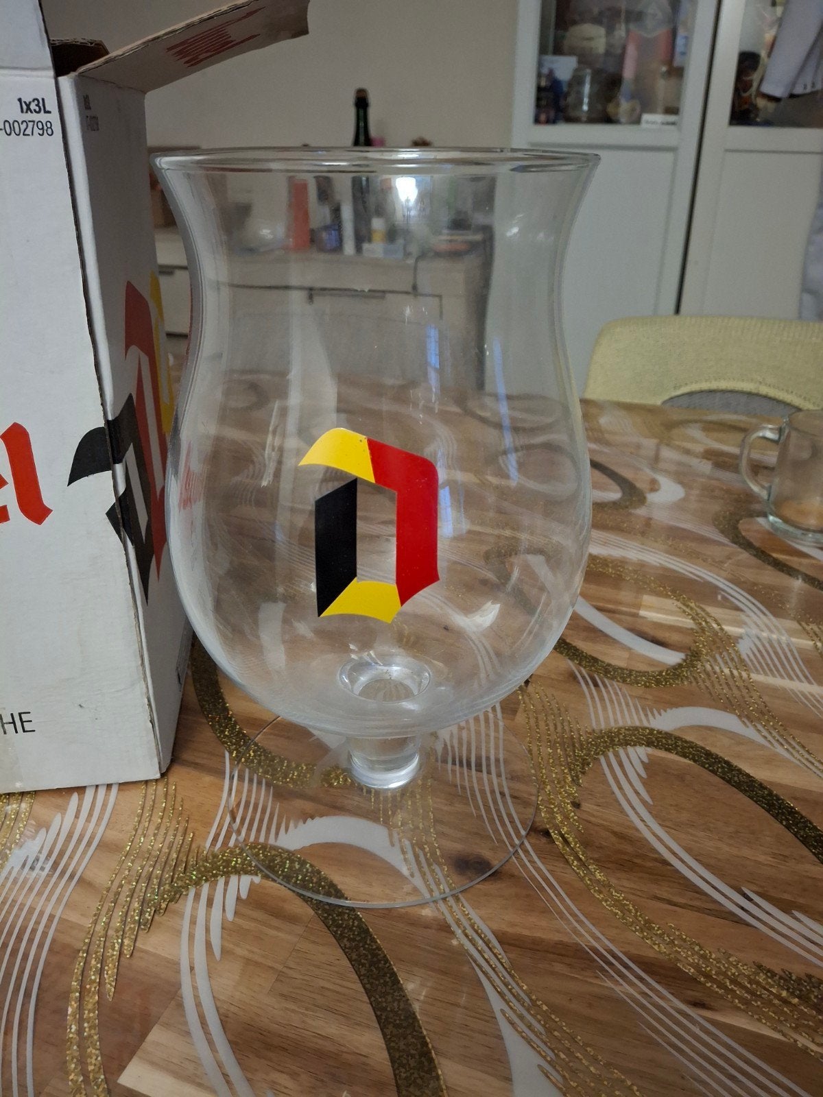 verre 3l duvel  soufflé a la bouche, Collections, Enlèvement ou Envoi, Duvel