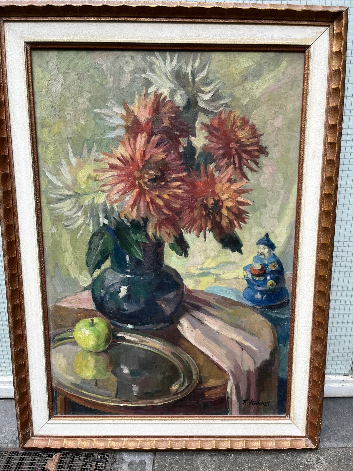2 schilderijen van Frans Verbaert., Ophalen, Gesigneerd, Olieverf, Doek