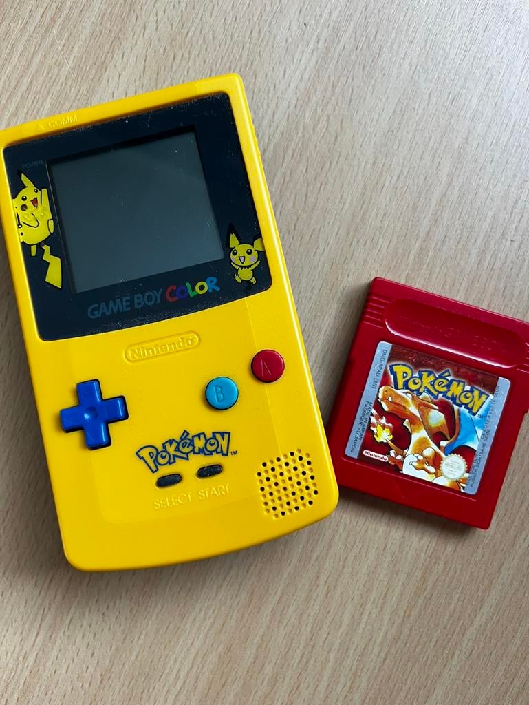 GAMEBOY COLOR PIKACHU EDITION, Ophalen, Gebruikt, Game Boy Color, Met games