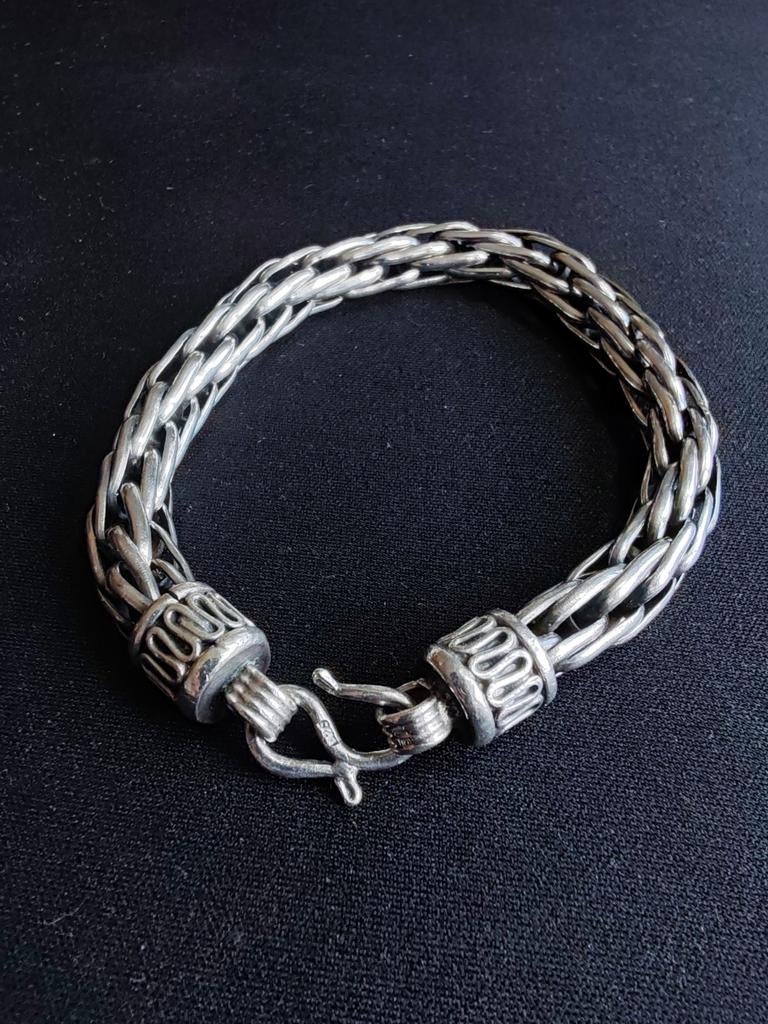 Zware zilveren armband XL (925), Ophalen, Zo goed als nieuw, Zilver, Zilver
