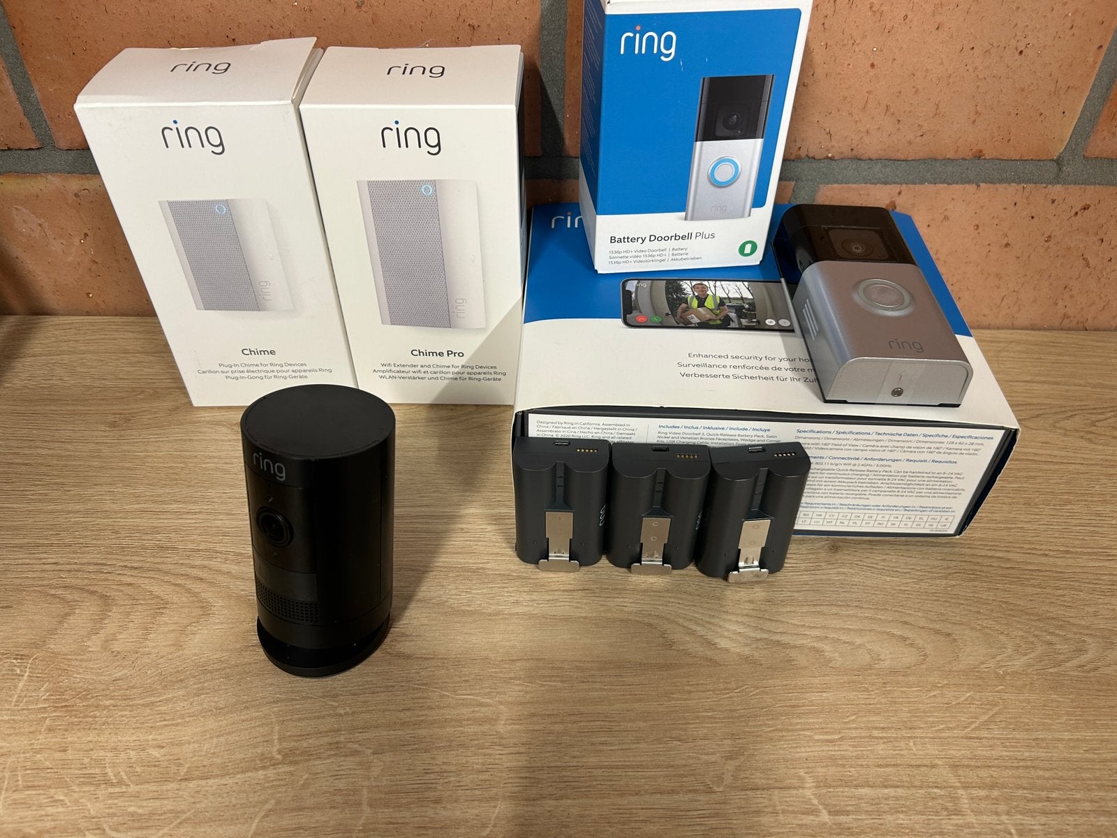 Ring deurbel+ chime en chime pro+ camera, Ophalen of Verzenden, Compatibel met smartphone, Gebruikt, Bedraad