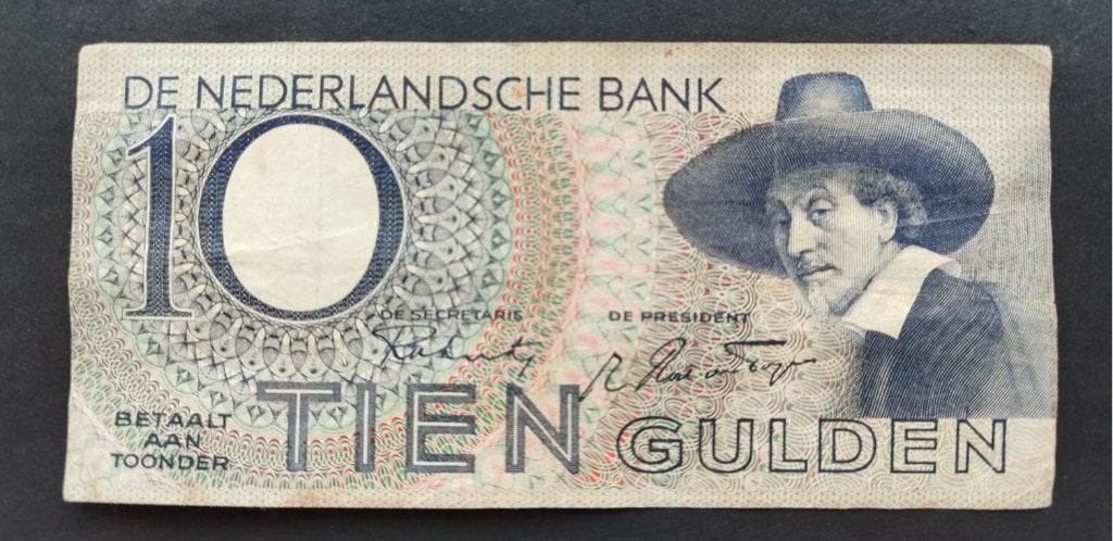 Bankbiljet 10 Gulden 1943 'Staalmeester', Ophalen of Verzenden, 10 gulden, Los biljet