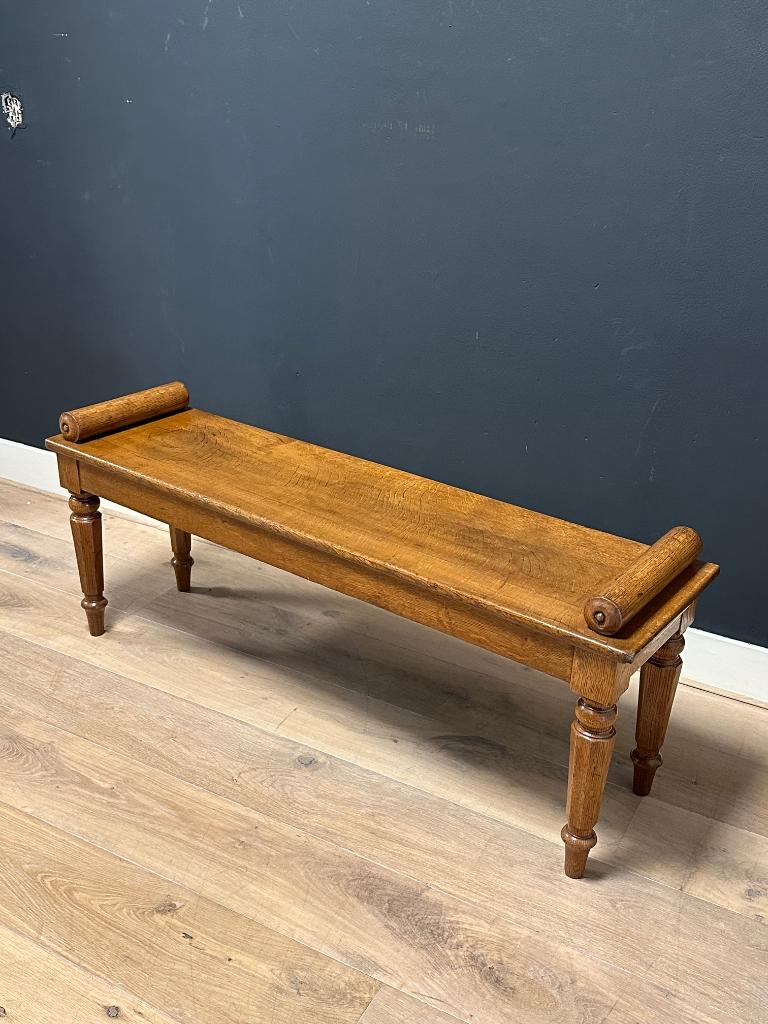 Antieke eiken window seat, Verzenden