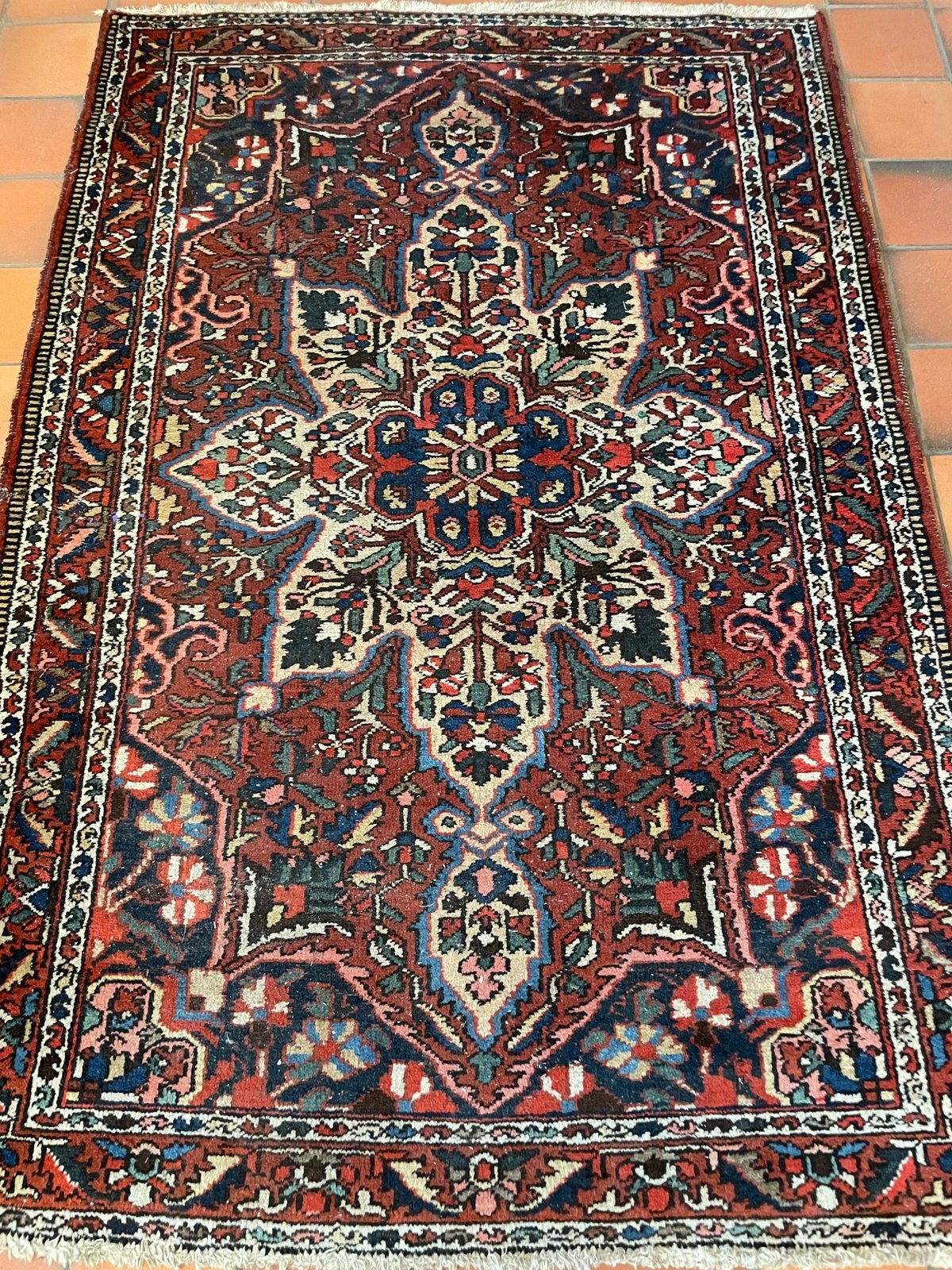 Tapis Heriz persan noué à la main, Antiquités & Art, Enlèvement
