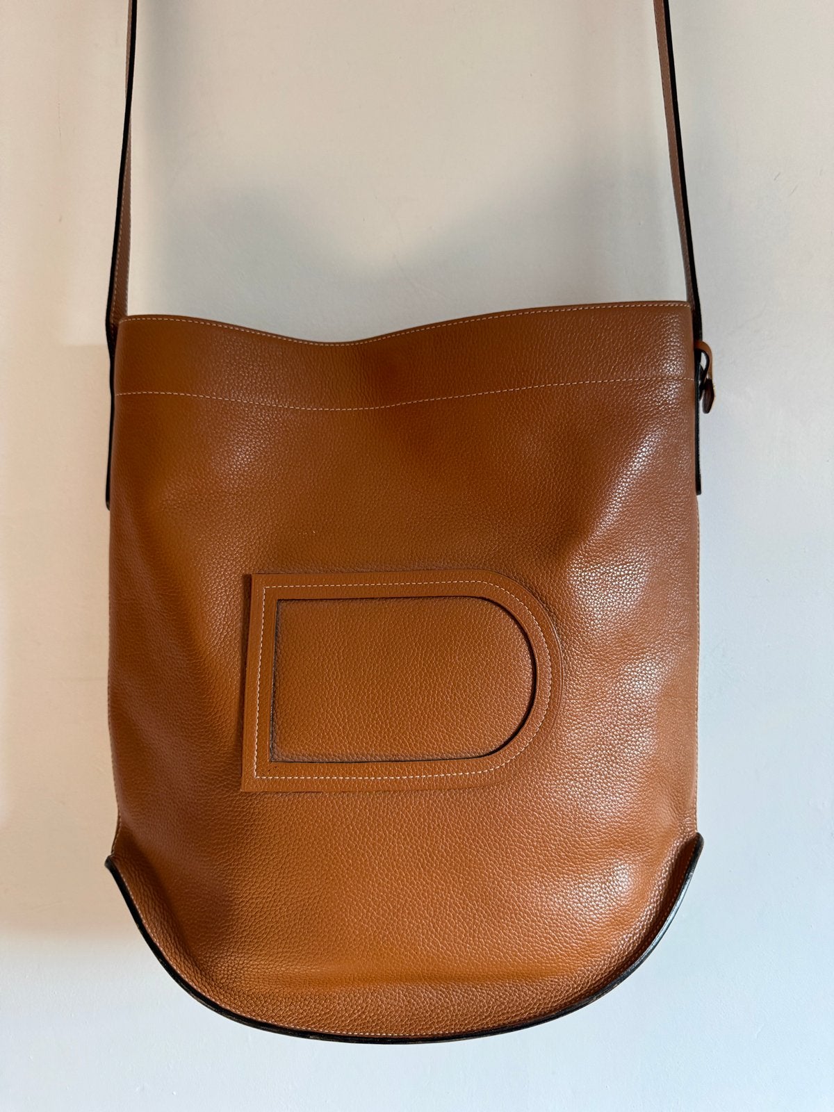 Handtas pin - delvaux - cognac - volledige set, Handtassen en Accessoires, Overige merken, Overige kleuren, Ophalen of Verzenden