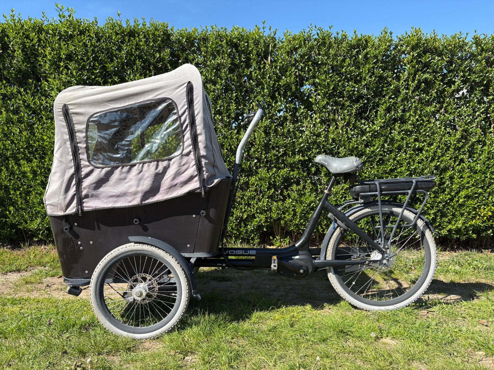 Vogue Troy bakfiets –  opknapper zonder batterij, Ophalen, 4 kinderen of meer, Gebruikt, Elektrisch