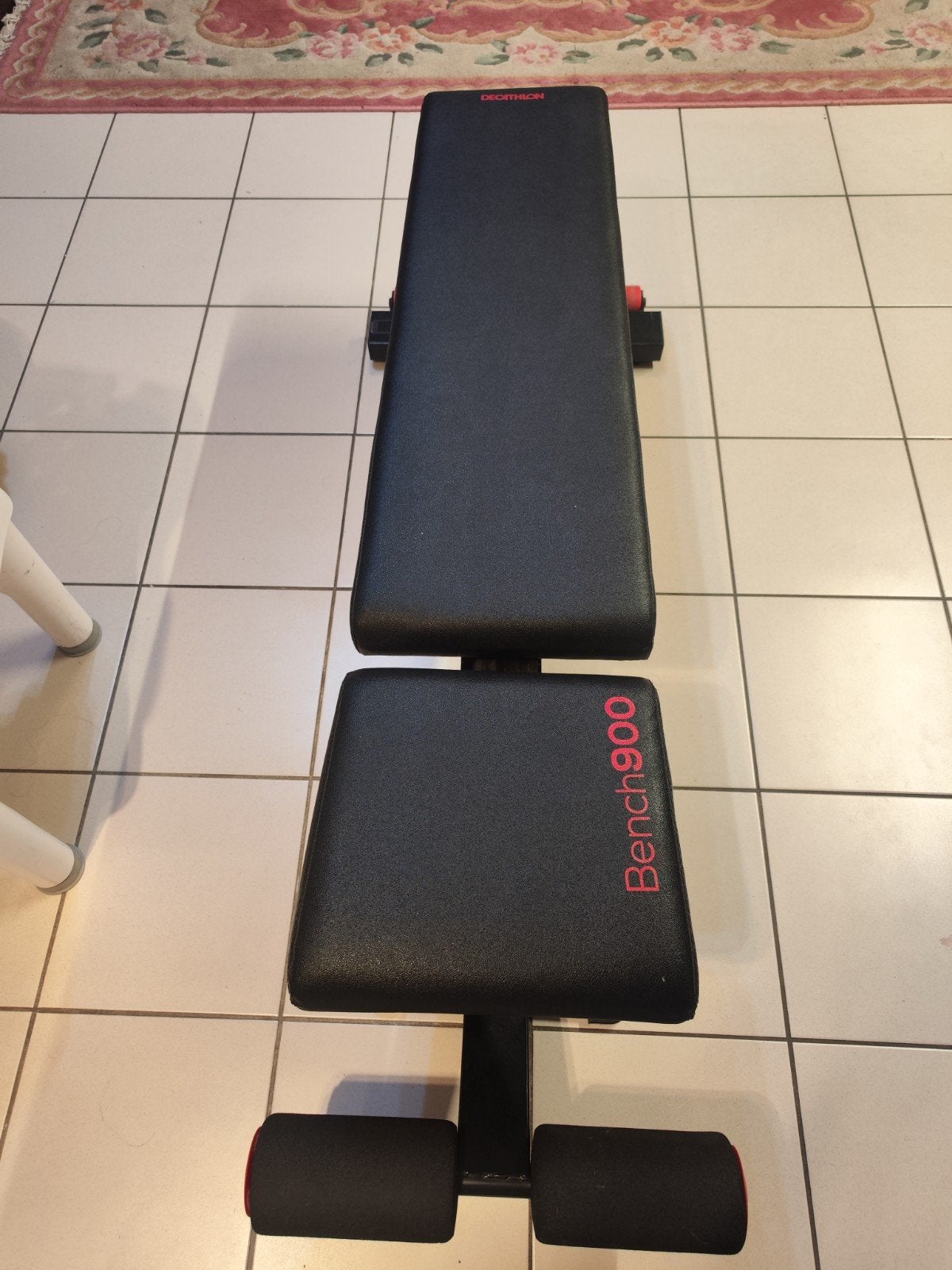 haltères + banc, Sport en Fitness, Ophalen, Zo goed als nieuw, Benen, Kettlebell