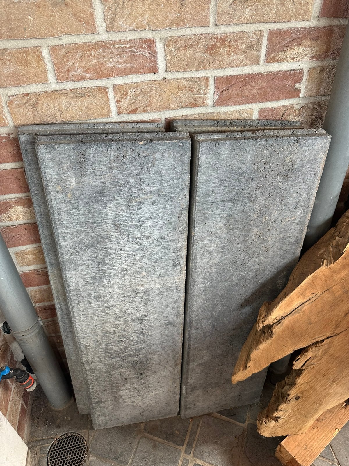 Lot de 4 bordures béton Coeck 100x30x6cm, Enlèvement, Comme neuf, Béton