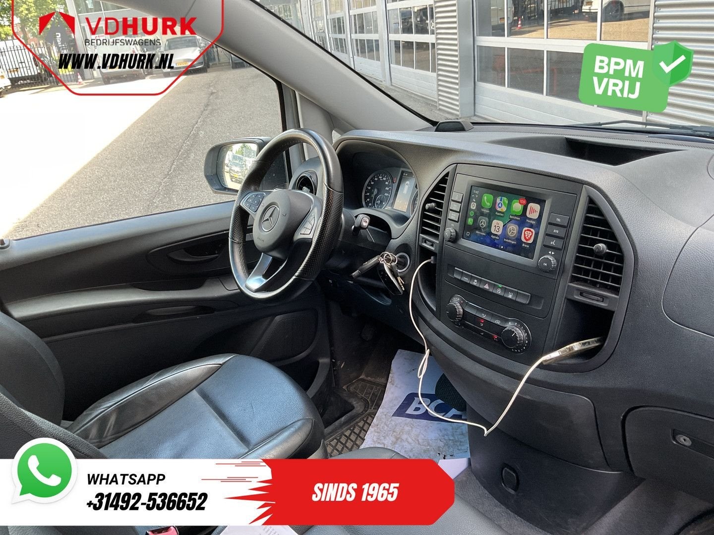 Mercedes-Benz Vito 119 CDI Aut. L3 LED/ Carplay/ Stoelverw./, Automaat, Parkeersensor, Wit, Mercedes-Benz