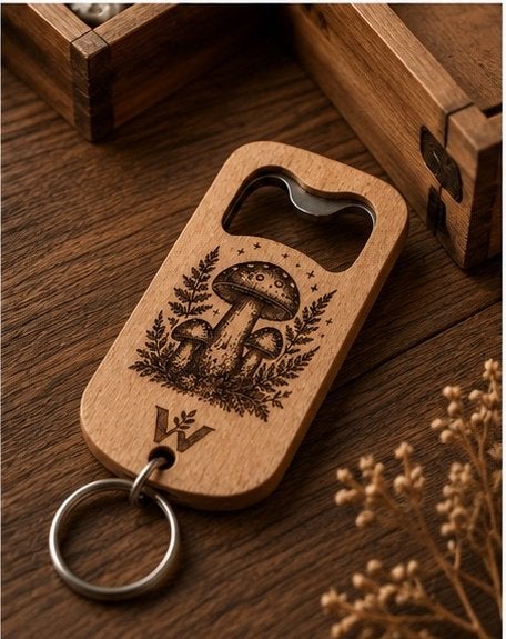 Ouvre-bouteille en bois personnalisé avec gravure, Collections, Enlèvement ou Envoi, Neuf, Autres types