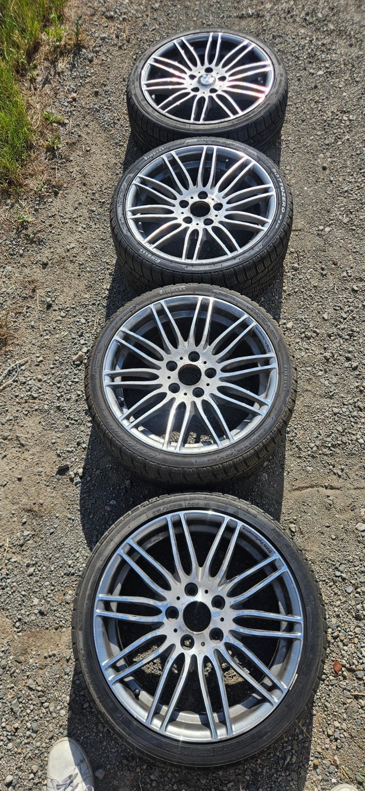 bmw jante 5x120 M performance (set winter tyres), Pneus et Jantes, Pneus hiver, 18 pouces, Enlèvement